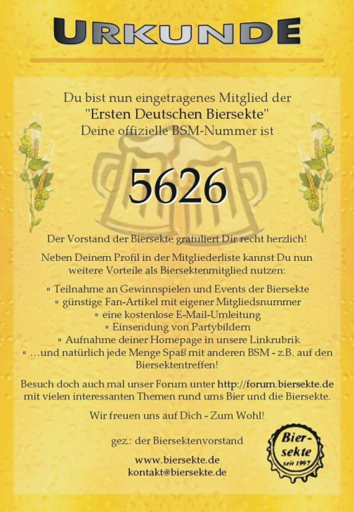 Urkunde